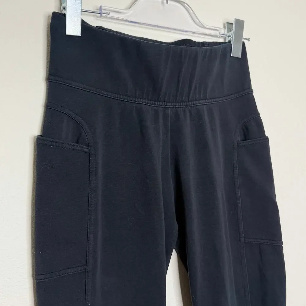 NIKE High Rise Pull-On Jogger Pants Elastic Waist Slim Fit Black Womens Size M